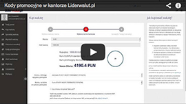 Dodawanie kodu promocyjnego do transakcji wymiany w kantorze internetowym