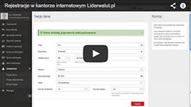 Rejestracja w kantorze internetowym